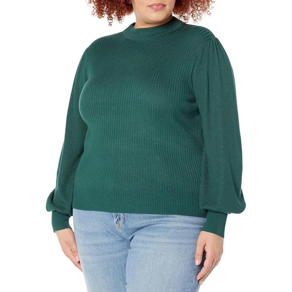 imageTrina Turk Womens Mock Neck SweaterBayberry
