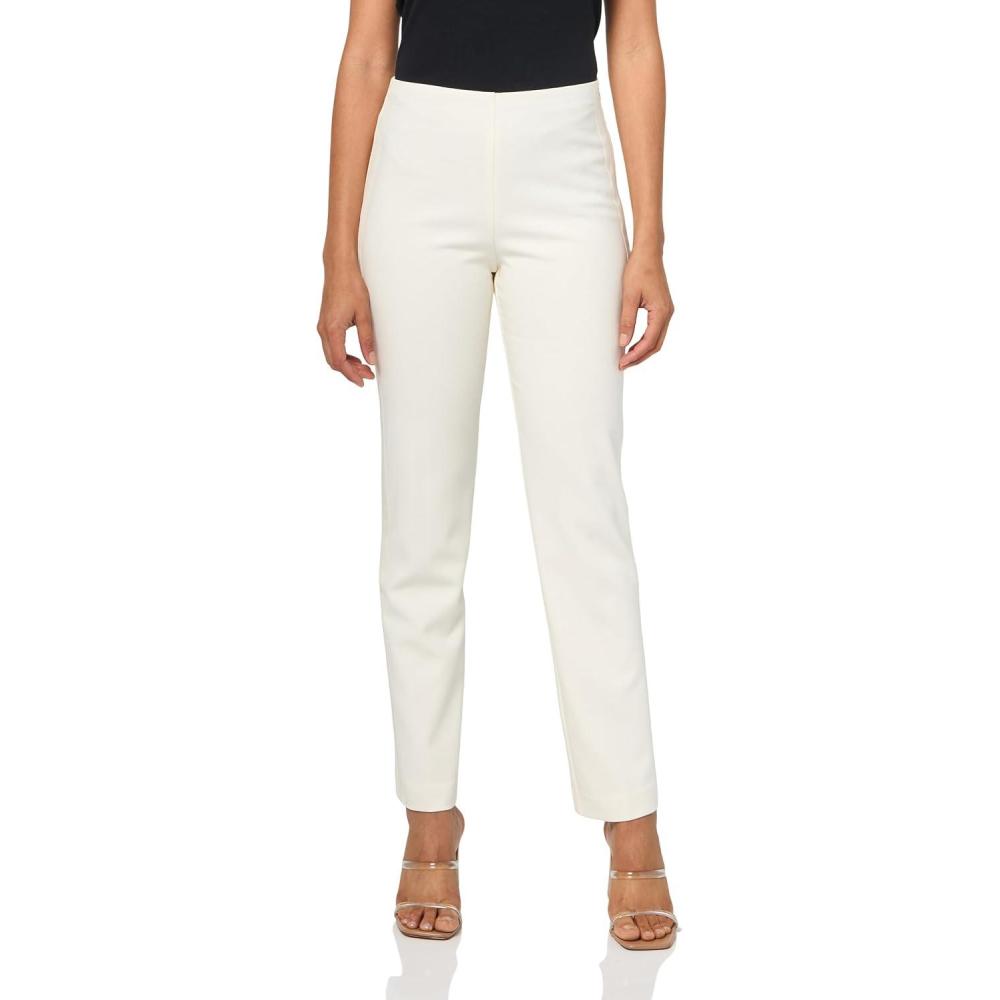 imageTrina Turk Womens Straight Leg PantWinter White