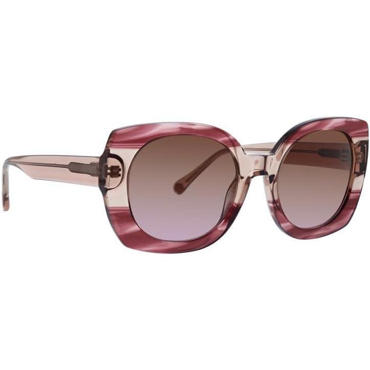 imageTrina Turk womens Llarga Womens Square Sunglasses Square SunglassesPlum and Blush Pattern