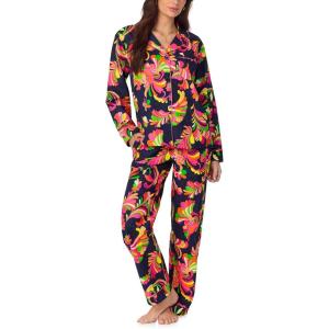 BedHead PJs Women’s X Trina Turk Long Sleeve Classic Stretch Jersey Pj Set(Theodora)