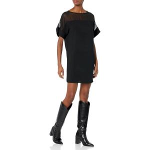 Trina Turk Womens Elevated T Shirt Dress(Black)