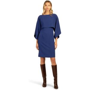 Trina Turk Women’s Overlay Sheath Dress(Blue Peacock)
