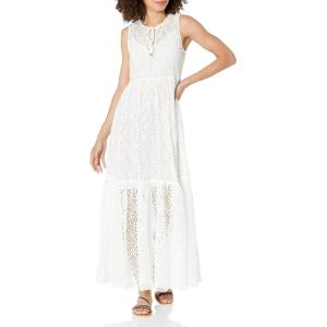 Trina Turk Women’s Sleeveless Maxi Beach Dress(White)