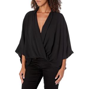 Trina Turk Women’s Surplice Blouse(Black)