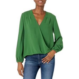 Trina Turk Women’s Surplice Blouse(Juniper)