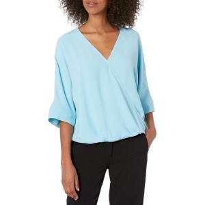 Trina Turk Women’s Surplice Blouse(Saltwater)