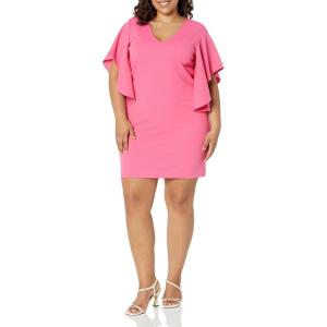 Trina Turk Womens V Neck Cocktail Dress(Flower Child)