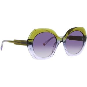 Trina Turk womens Lamai Women’s Square Sunglasses Square Sunglasses(Dark Olive to Light Pink)