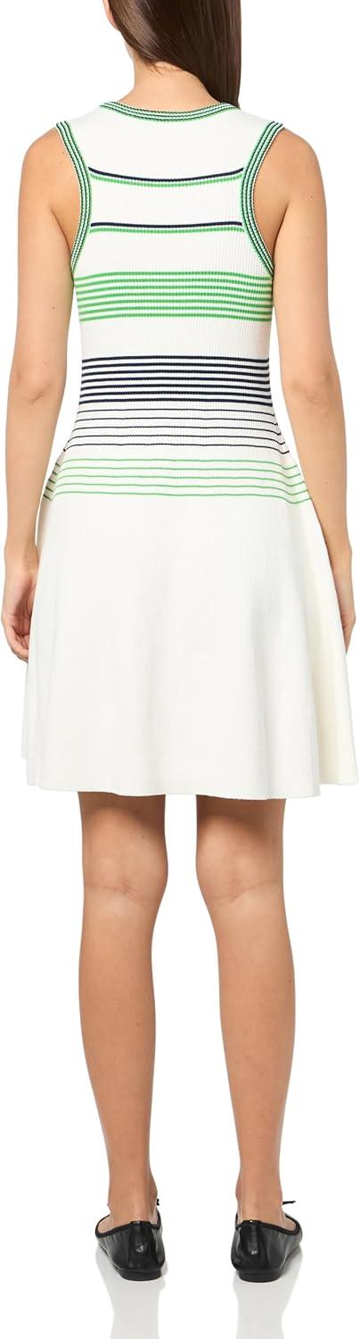 imageTrina Turk Womens A Line Knit DressWhitewashInk