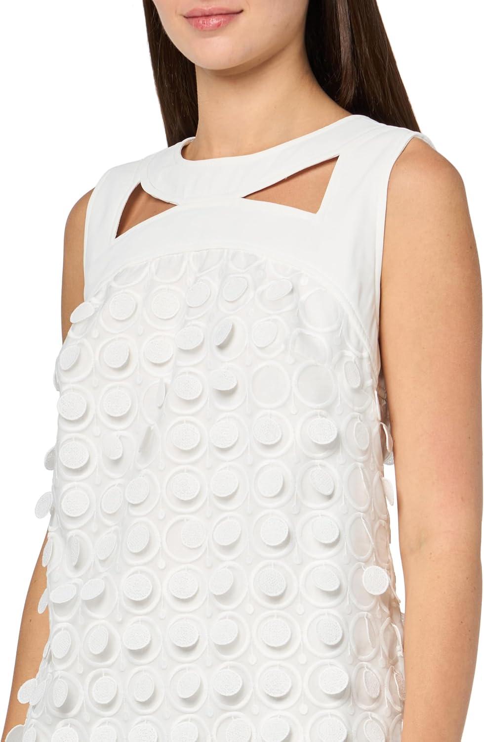 imageTrina Turk Womens Cutout Sheath DressWhitewash