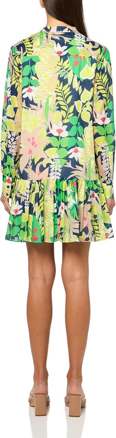 imageTrina Turk Womens Long Sleeve Floral Shift DressMulti