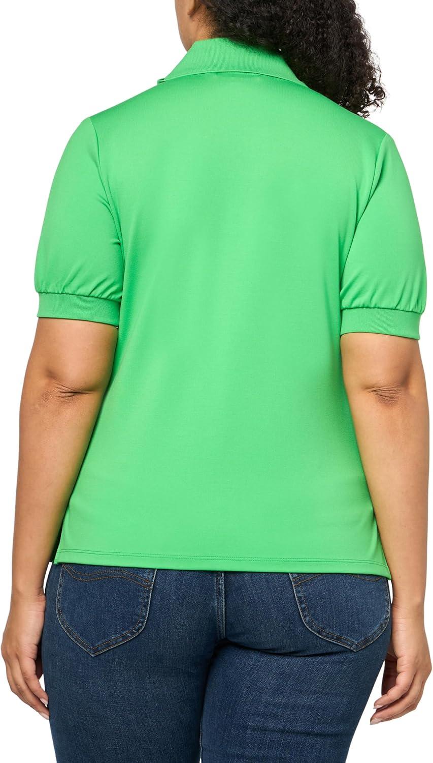 imageTrina Turk Womens Set Point TopGrass Court Green