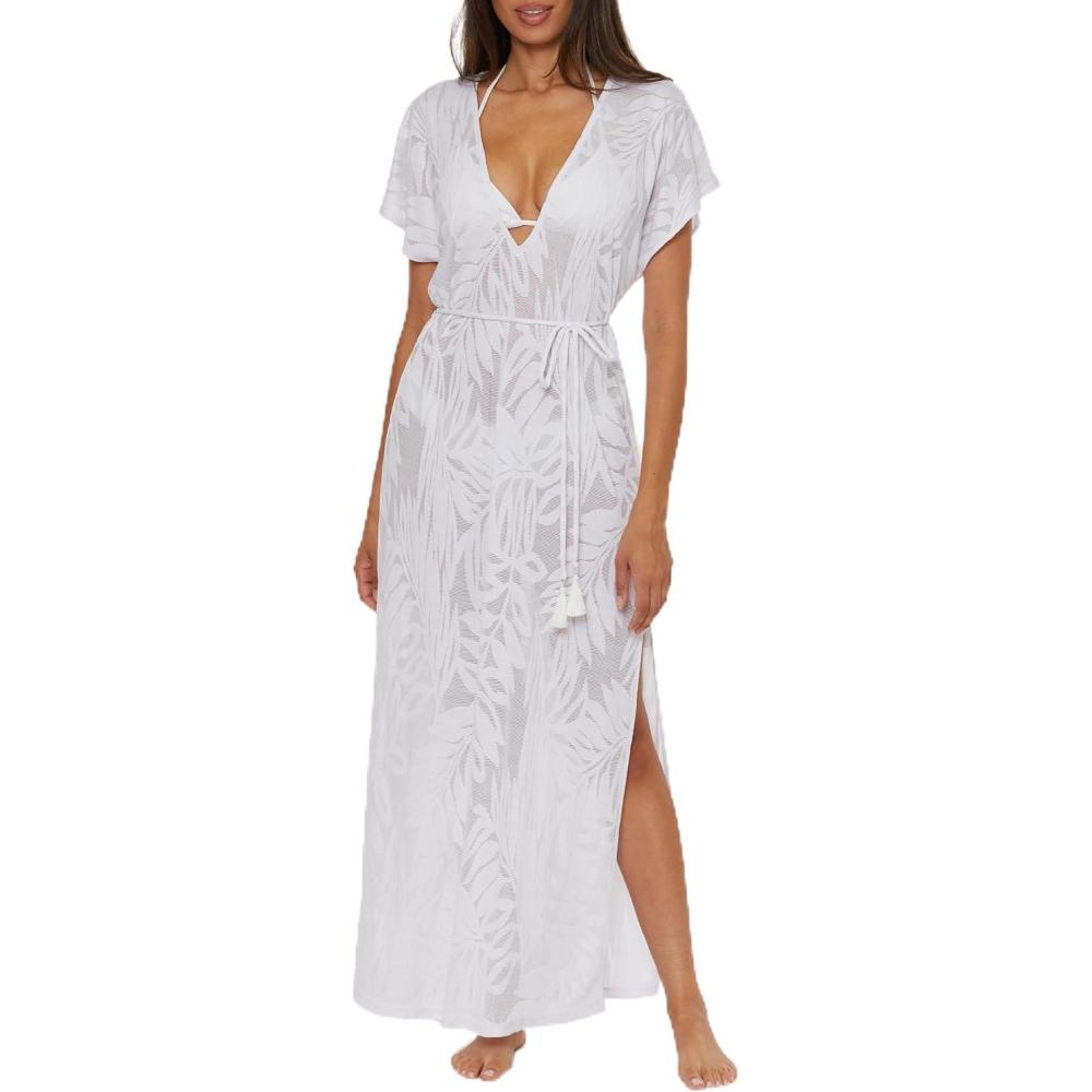 imageTrina Turk Maxi Dress Casual Beach Cover Ups for WomenCatamaran White