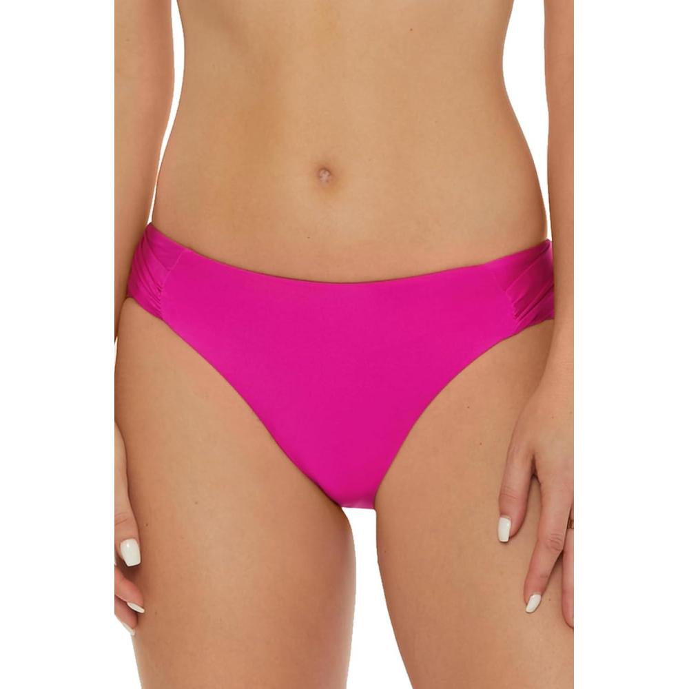 imageTrina Turk Tab Side Hipster Bikini Bottom Cheeky Coverage Swimwear Separates for WomenMonaco Stargazer
