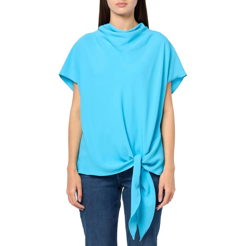 imageTrina Turk Womens Bisque TopChampion Cyan