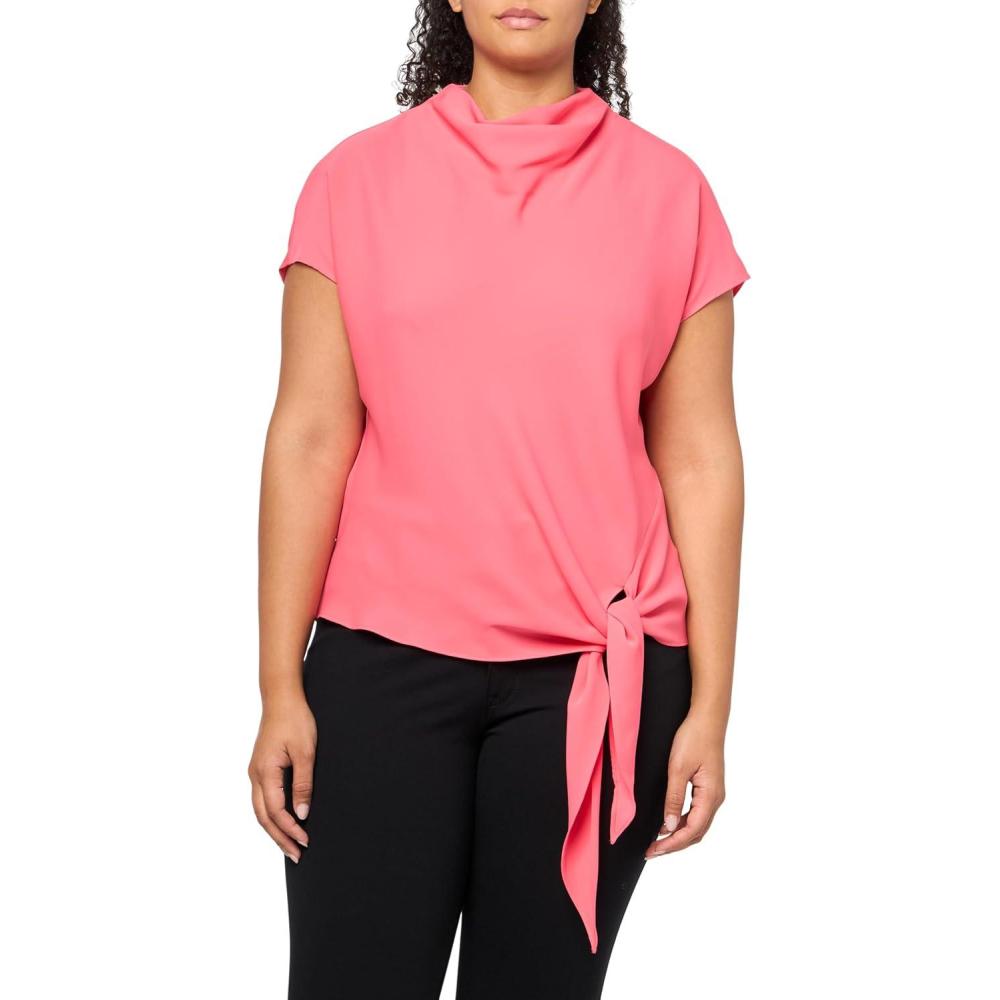 imageTrina Turk Womens Bisque TopCoral Crush