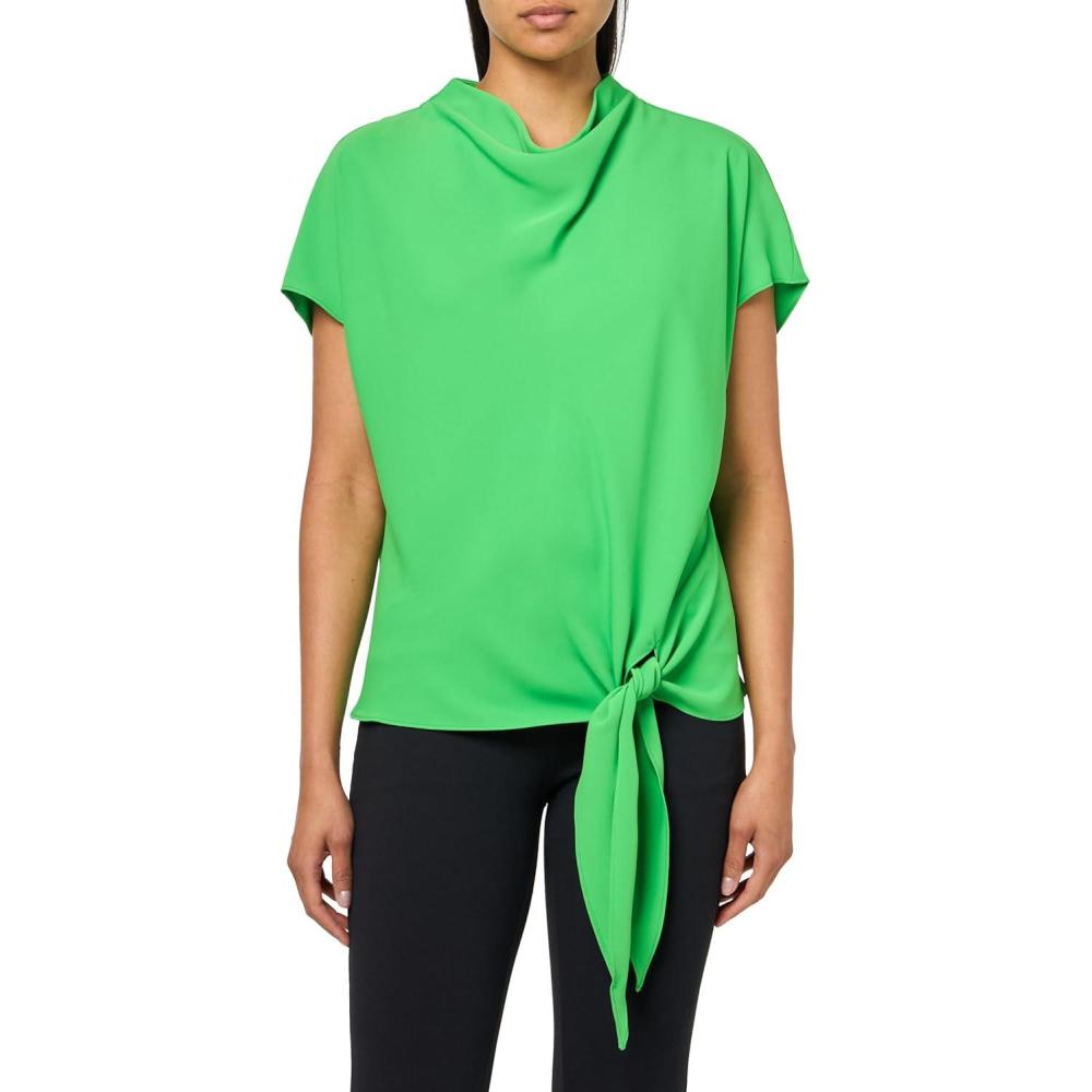 imageTrina Turk Womens Bisque TopGrass Court Green