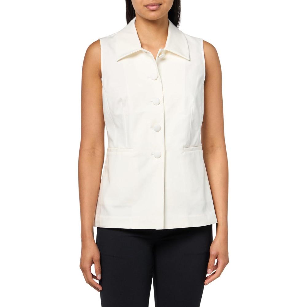 imageTrina Turk Womens PolishedWhitewash