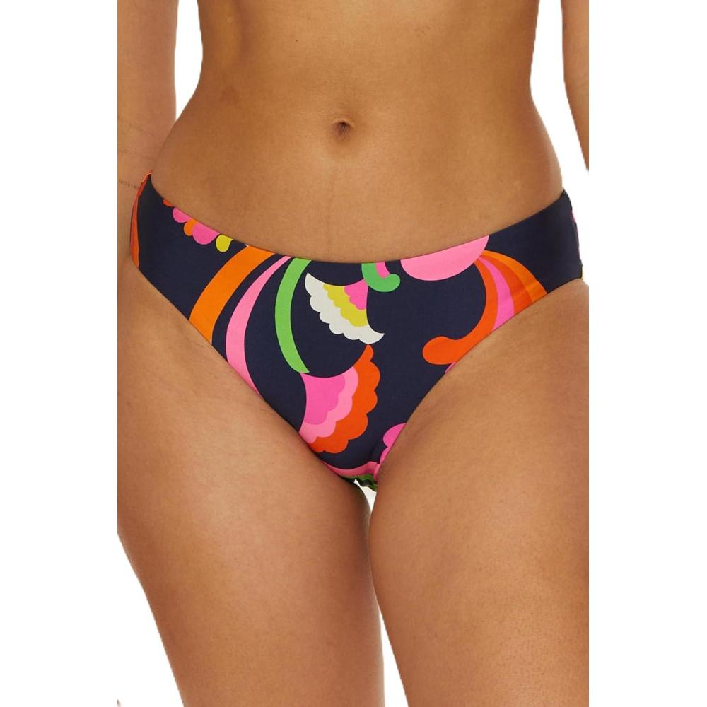 imageTrina Turk Womens Poolside Hipster Bikini Bottom Floral Print Cheeky Coverage Swimwear Separates for WomenMulticolor
