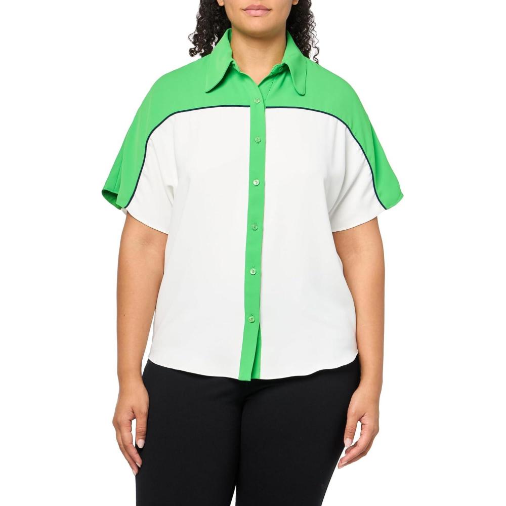 imageTrina Turk Womens Series 2 TopWhitewashMulti