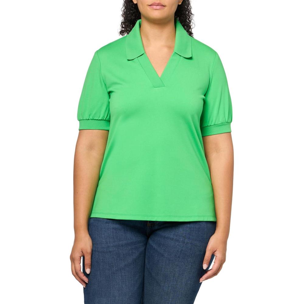 imageTrina Turk Womens Set Point TopGrass Court Green
