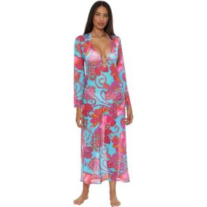 Trina Turk Maxi Dress, Casual, Beach Cover Ups for Women(Meilani (Multicolor))