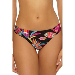 Trina Turk Tab Side Hipster Bikini Bottom, Cheeky Coverage, Swimwear Separates for Women(Monaco (Luminary))