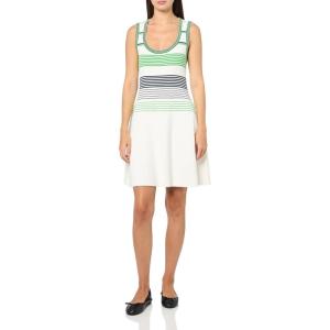 Trina Turk Women’s A Line Knit Dress(Whitewash/Ink)