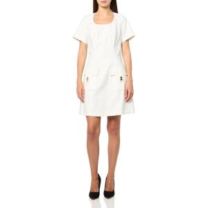 Trina Turk Womens Approach Dress(Whitewash)