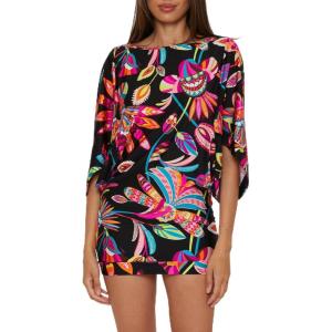 Trina Turk Womens Casablanca Tunic, Uv Protection, Casual, Beach Cover Ups for Women(Luminary (Multicolor))