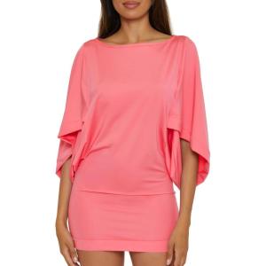 Trina Turk Womens Casablanca Tunic, Uv Protection, Casual, Beach Cover Ups for Women(Monaco (Garden Pink))
