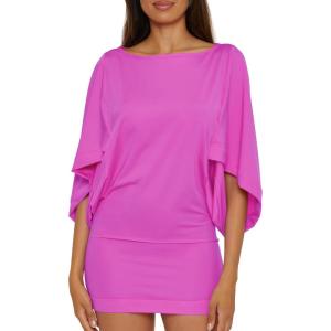 Trina Turk Womens Casablanca Tunic, Uv Protection, Casual, Beach Cover Ups for Women(Monaco (Sugar Berry))