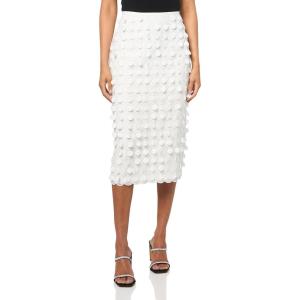 Trina Turk Women’s Embroidered Pencil Skirt(Whitewash)
