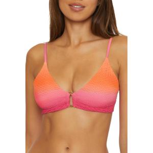 Trina Turk Women’s Standard Sun Opal Ring Bikini Top, Adjustable, Tie Back, Swimwear Separates(Sun)