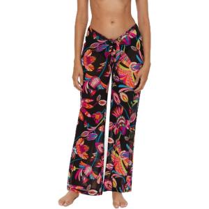 Trina Turk womens Tie Front Pants, Casual, Beach Cover Ups for Women(Luminary (Multicolor))