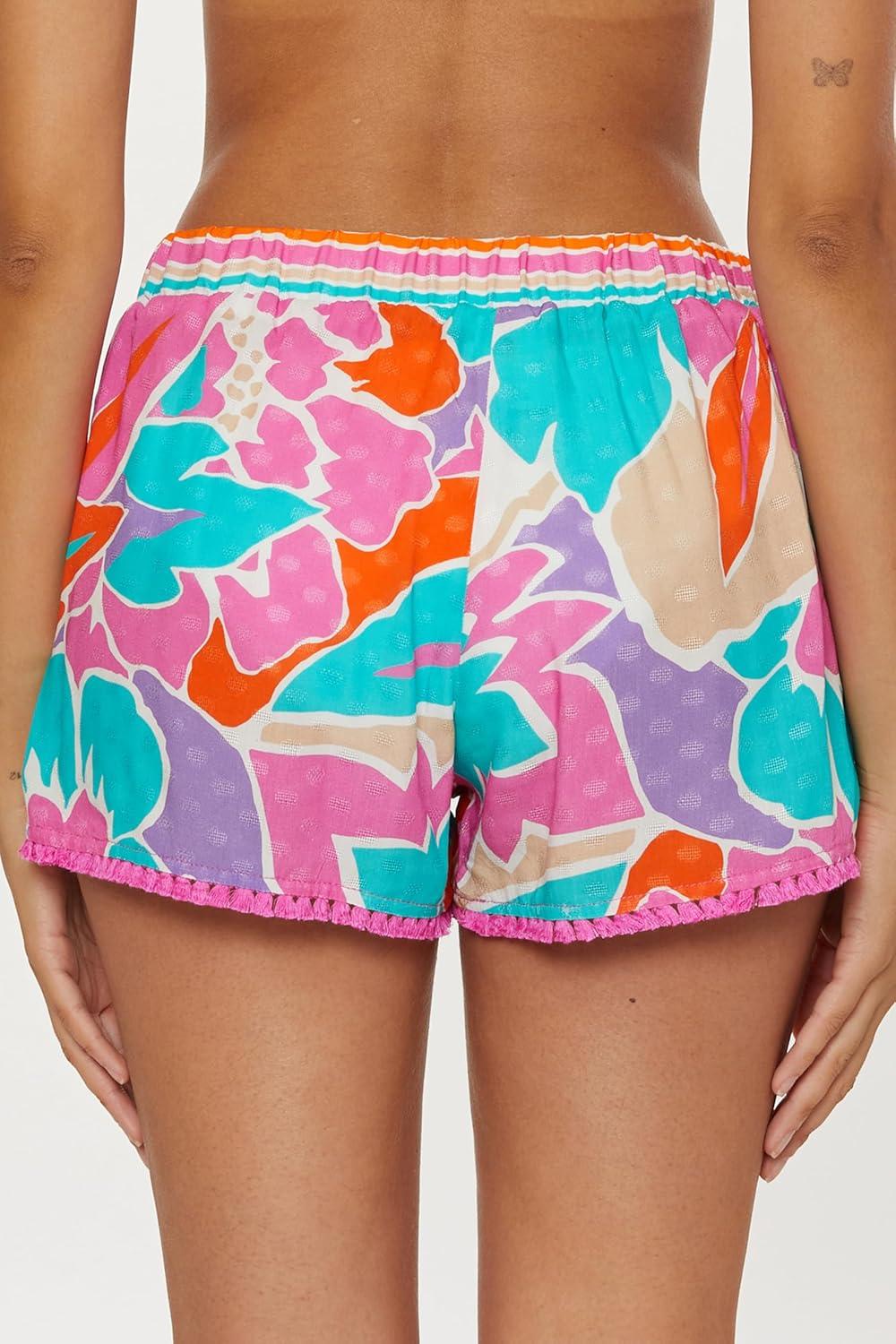 imageTrina Turk Pocket Shorts Casual Beach Cover Ups for WomenAmalfi Multicolor