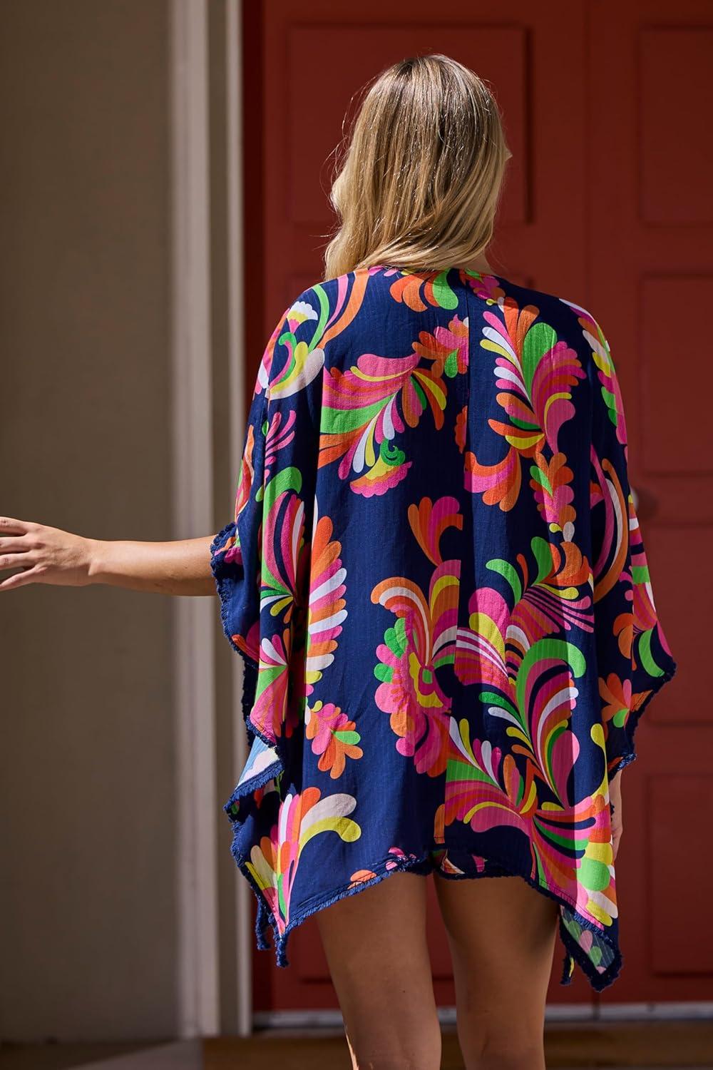 imageTrina Turk Pocket Shorts Casual Beach Cover Ups for WomenPoolside Multicolor