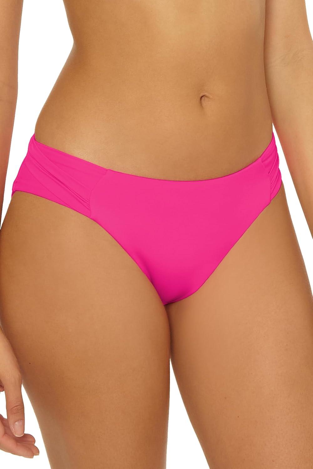 imageTrina Turk Womens Standard Tab Side Pants Cheeky Coverage Beach Cover Ups Monaco Pink Parade 10