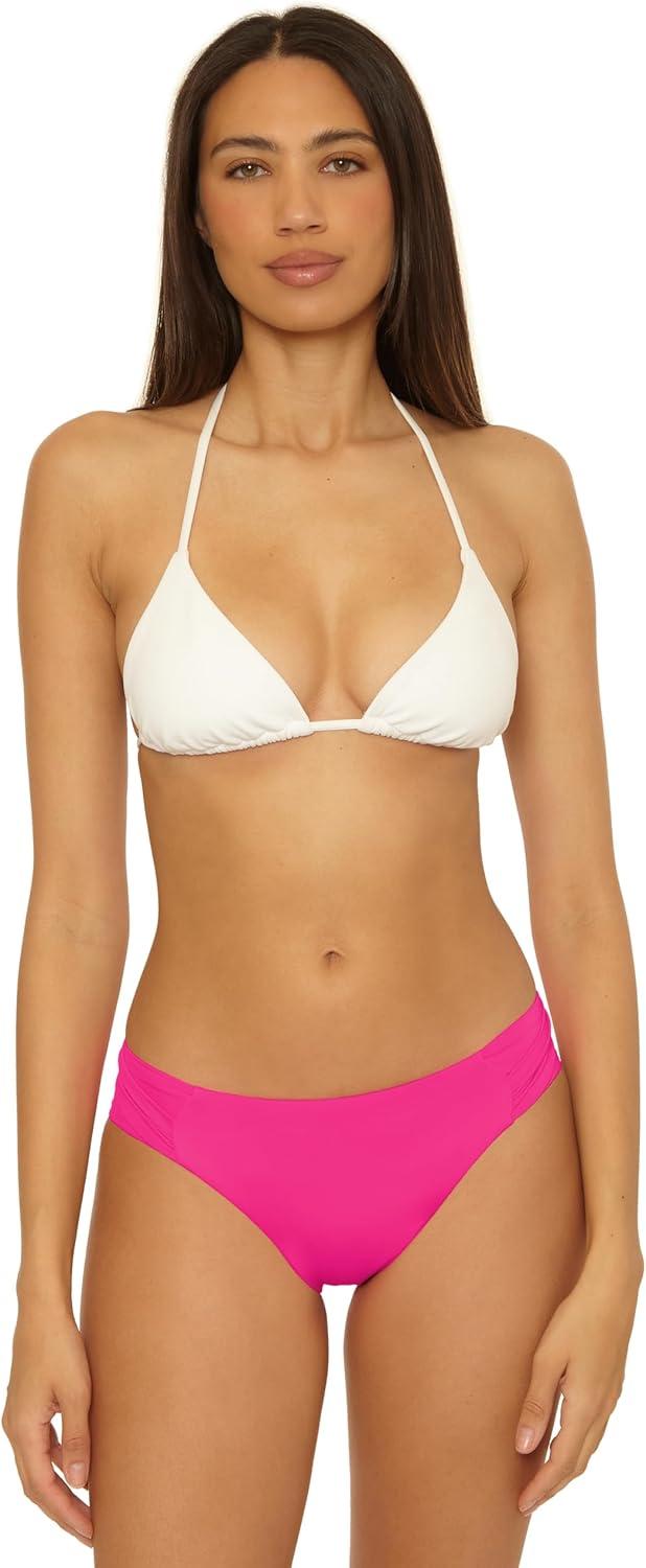 imageTrina Turk Womens Standard Tab Side Pants Cheeky Coverage Beach Cover Ups Monaco Pink Parade 10