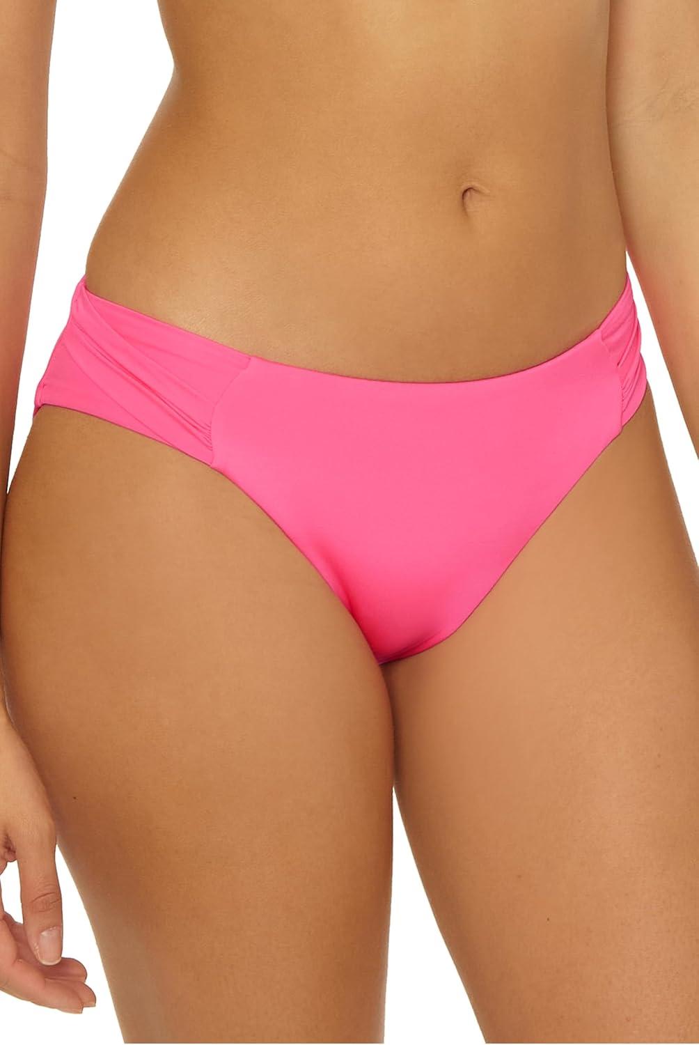 imageTrina Turk Womens Standard Tab Side Pants Cheeky Coverage Beach Cover Ups Monaco Point Pink 10