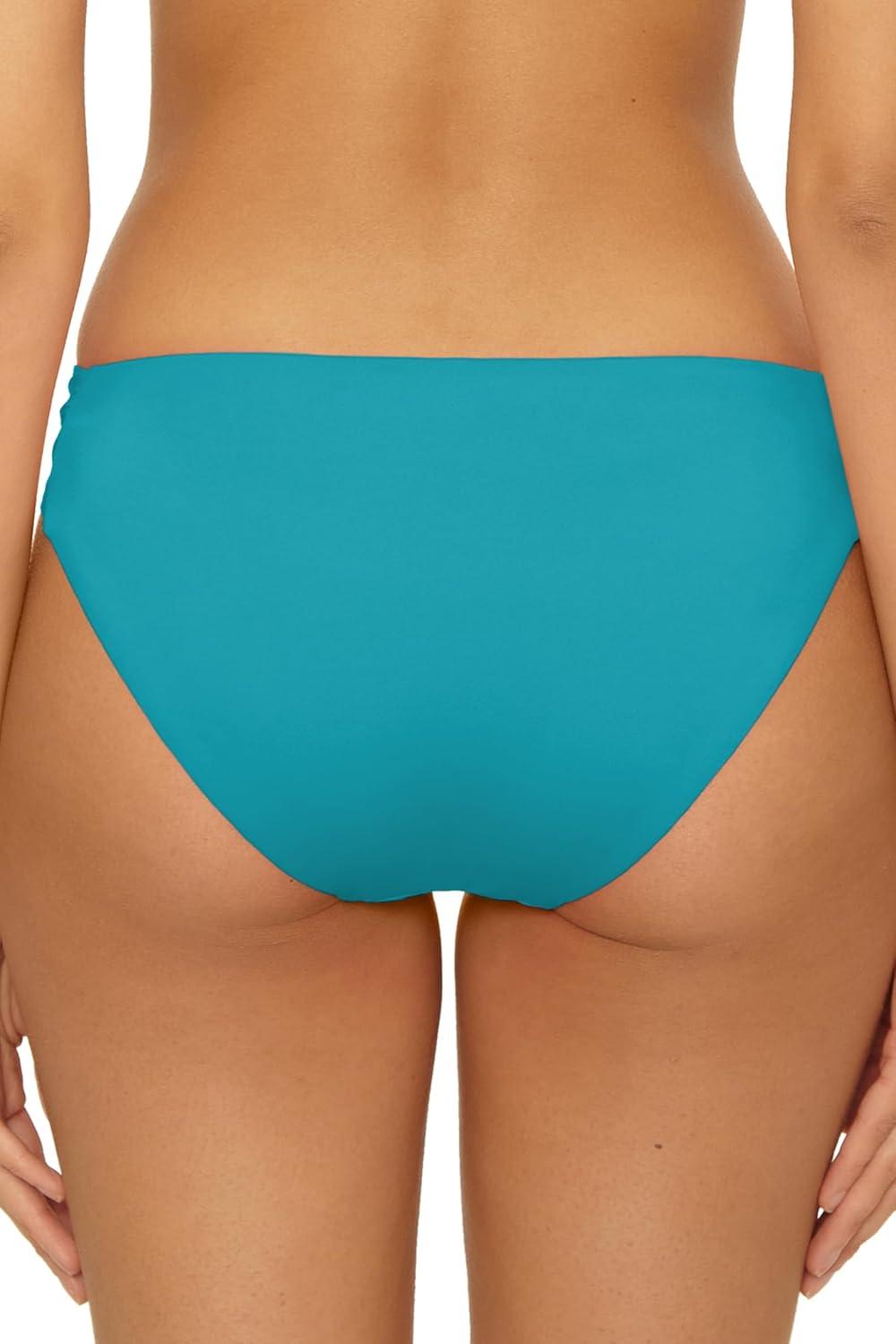 imageTrina Turk Womens Standard Tab Side Pants Cheeky Coverage Beach Cover Ups Monaco Turkana Teal A 10