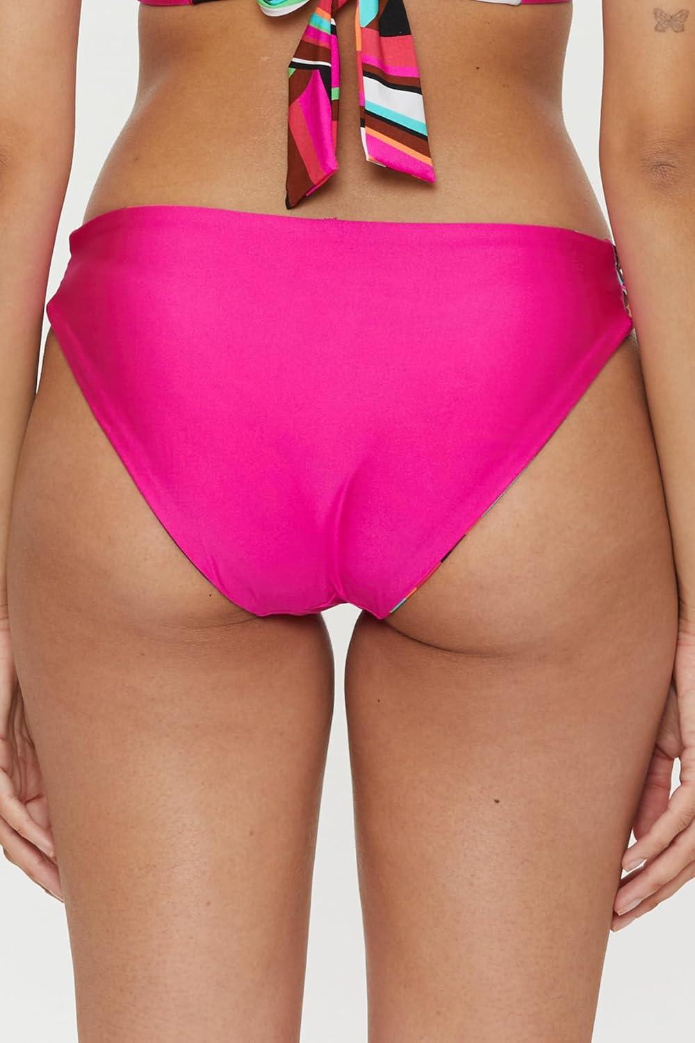 imageTrina Turk Womens Swoop Knotted Hipster Bikini Bottom Cheeky Coverage Swimwear Separates for Women