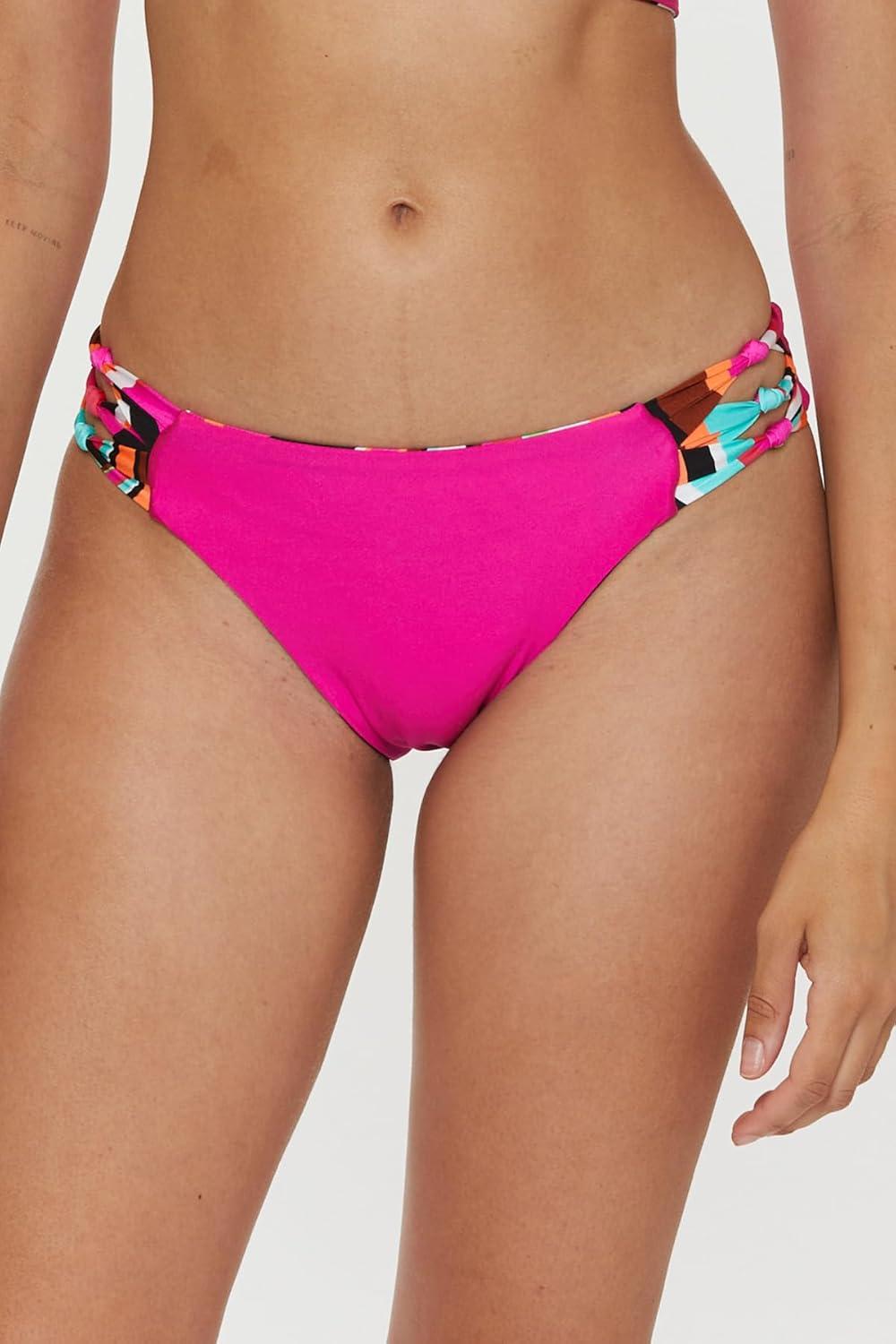 imageTrina Turk Womens Swoop Knotted Hipster Bikini Bottom Cheeky Coverage Swimwear Separates for Women