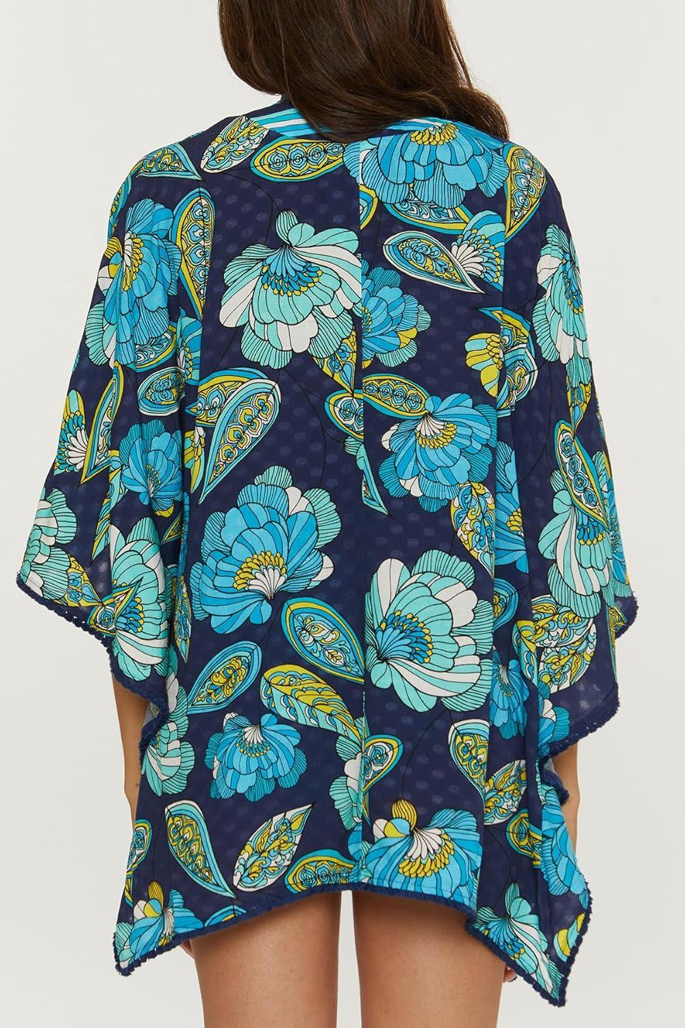imageTrina Turk womens Open Front Tunic Casual Beach Cover Ups for WomenPirouette Multicolor