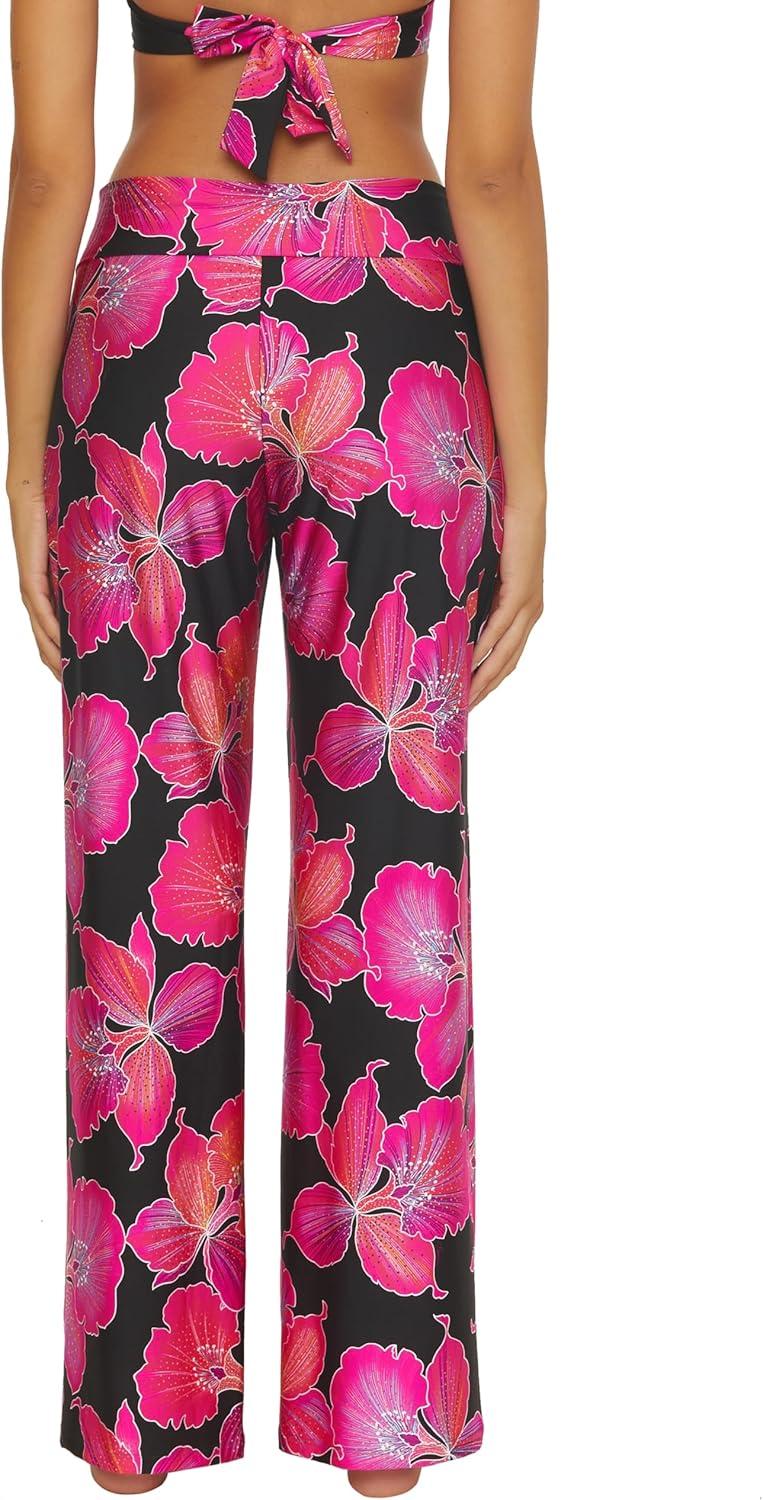 imageTrina Turk womens Swim Pants Casual Wide Leg Beach Cover Ups for WomenFleury Multicolor A