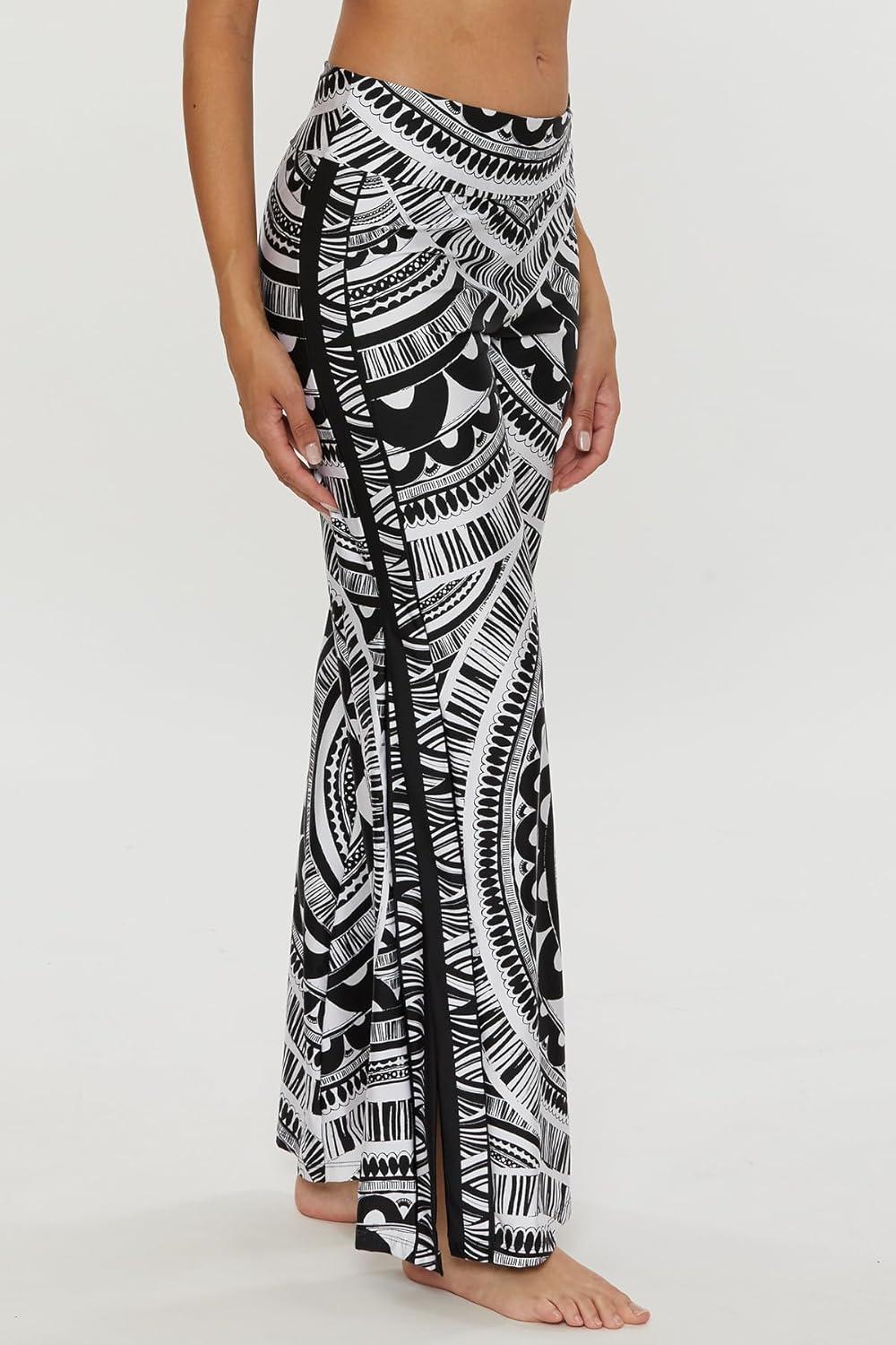 imageTrina Turk womens Swim Pants Casual Wide Leg Beach Cover Ups for WomenHula Multicolor