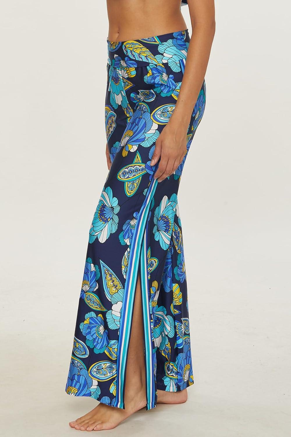 imageTrina Turk womens Swim Pants Casual Wide Leg Beach Cover Ups for WomenPirouette Multicolor