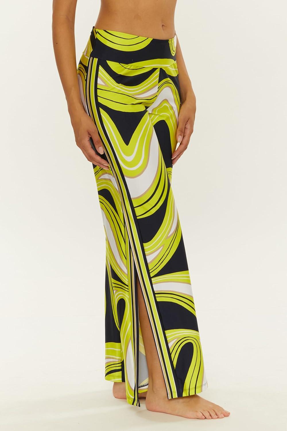 imageTrina Turk womens Swim Pants Casual Wide Leg Beach Cover Ups for WomenSerena Multicolor