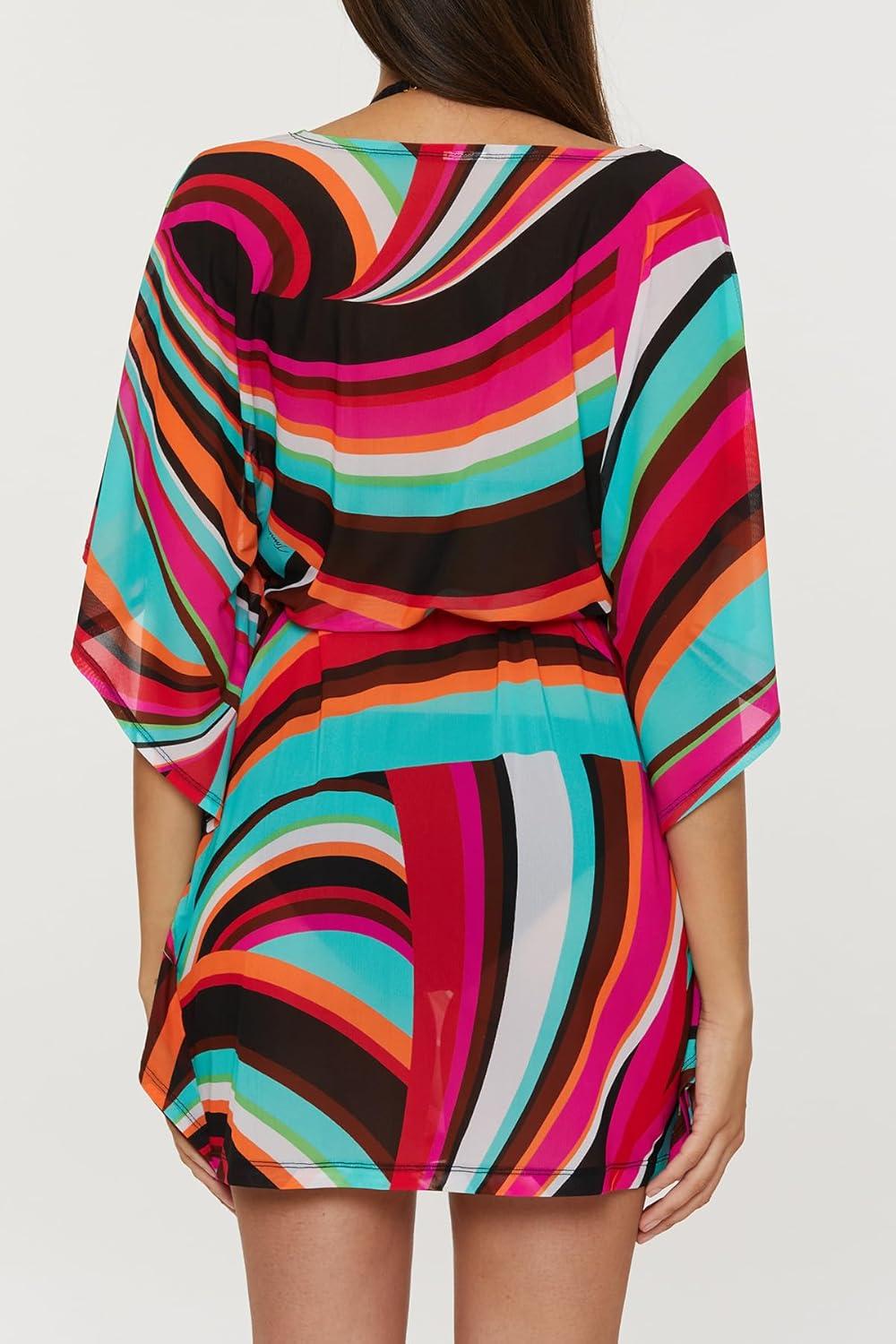 imageTrina Turk womens Swoop Belted Caftan Casual Beach Cover Ups for WomenMulticolor