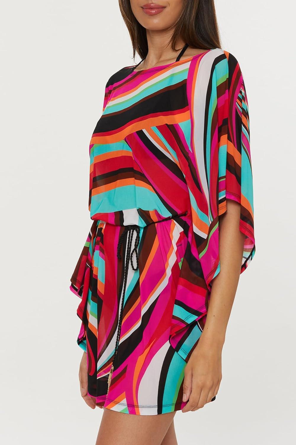 imageTrina Turk womens Swoop Belted Caftan Casual Beach Cover Ups for WomenMulticolor